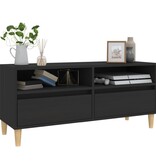 VidaXL Tv-meubel 100x34,5x44,5 cm bewerkt hout zwart