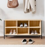 VidaXL Schoenenkast 100x35x50 cm bewerkt hout sonoma eikenkleurig