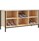 VidaXL Schoenenkast 100x35x50 cm bewerkt hout sonoma eikenkleurig