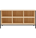 VidaXL Schoenenkast 100x35x50 cm bewerkt hout sonoma eikenkleurig
