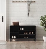 VidaXL Schoenenkast 102x36x60 cm bewerkt hout zwart