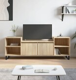 VidaXL Tv-meubel 160x35x55 cm bewerkt hout sonoma eikenkleurig