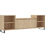 VidaXL Tv-meubel 160x35x55 cm bewerkt hout sonoma eikenkleurig