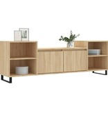 VidaXL Tv-meubel 160x35x55 cm bewerkt hout sonoma eikenkleurig