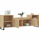 VidaXL Tv-meubel 160x35x55 cm bewerkt hout sonoma eikenkleurig