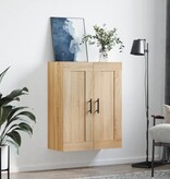 VidaXL Wandkast 69,5x34x90 cm bewerkt hout sonoma eikenkleurig