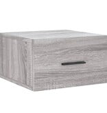 VidaXL Nachtkastjes 2 st wandgemonteerd 35x35x20 cm grijs sonoma eiken