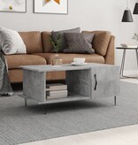 VidaXL Salontafel 90x50x40 cm bewerkt hout betongrijs