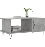 VidaXL Salontafel 90x50x40 cm bewerkt hout betongrijs