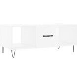 VidaXL Salontafel 102x50x40 cm bewerkt hout wit