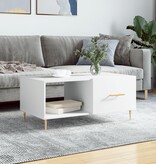 VidaXL Salontafel 90x50x40 cm bewerkt hout wit