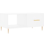 VidaXL Salontafel 90x50x40 cm bewerkt hout wit