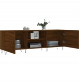 VidaXL Tv-meubel 150x30x50 cm bewerkt hout bruin eikenkleur