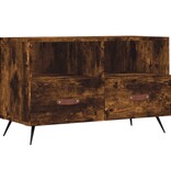 VidaXL Tv-meubel 80x36x50 cm bewerkt hout gerookt eikenkleurig