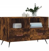 VidaXL Tv-meubel 80x36x50 cm bewerkt hout gerookt eikenkleurig