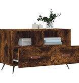 VidaXL Tv-meubel 80x36x50 cm bewerkt hout gerookt eikenkleurig