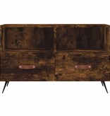 VidaXL Tv-meubel 80x36x50 cm bewerkt hout gerookt eikenkleurig