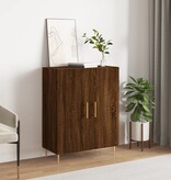 VidaXL Dressoir 69,5x34x90 cm bewerkt hout bruin eikenkleur