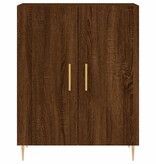 VidaXL Dressoir 69,5x34x90 cm bewerkt hout bruin eikenkleur