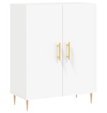 VidaXL Dressoir 69,5x34x90 cm bewerkt hout wit