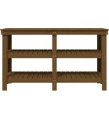 VidaXL Werkbank 142,5x50x80 cm massief grenenhout honingbruin