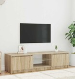 VidaXL Tv-meubel LED-verlichting 140x40x36 cm gerookt eikenkleurig