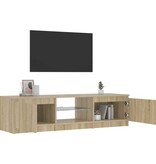 VidaXL Tv-meubel LED-verlichting 140x40x36 cm gerookt eikenkleurig