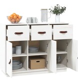 VidaXL Dressoir 100x40x75 cm massief grenenhout wit