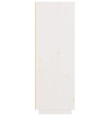 VidaXL Hoge kast 89x40x116,5 cm massief grenenhout wit