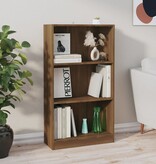 VidaXL Boekenkast 60x24x109 cm bewerkt hout bruin eikenkleur