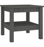 VidaXL Salontafel 45x45x40 cm massief grenenhout grijs