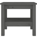 VidaXL Salontafel 45x45x40 cm massief grenenhout grijs