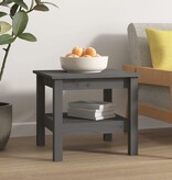 VidaXL Salontafel 45x45x40 cm massief grenenhout grijs