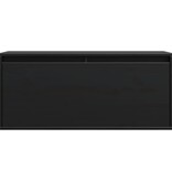 VidaXL Wandkast 80x30x35 cm massief grenenhout zwart