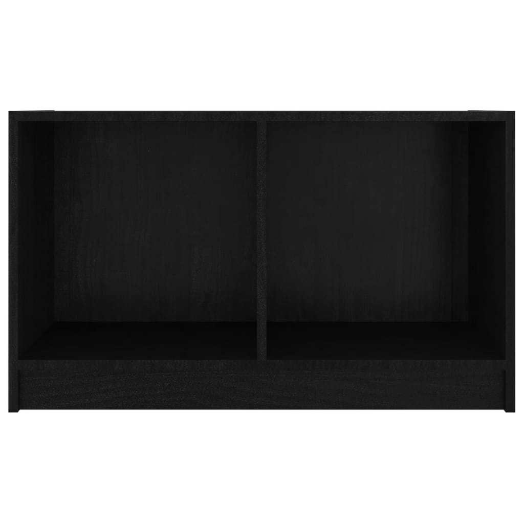 VidaXL Tv-meubel 70x33x42 cm massief grenenhout zwart