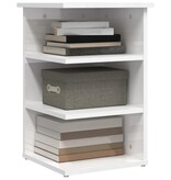VidaXL Bijzetkast 35x35x55 cm bewerkt hout hoogglans wit