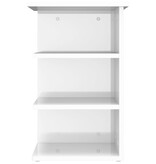 VidaXL Bijzetkast 35x35x55 cm bewerkt hout hoogglans wit