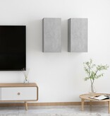 VidaXL Tv-meubelen 2 st 30,5x30x60 cm bewerkt hout betongrijs