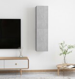 VidaXL Tv-meubelen 2 st 30,5x30x60 cm bewerkt hout betongrijs