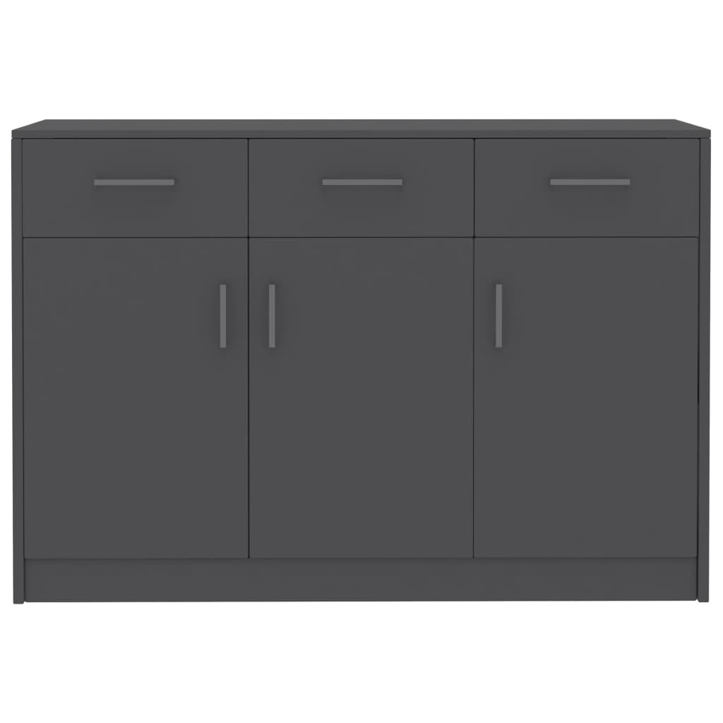 VidaXL Dressoir 110x30x75 cm bewerkt hout grijs