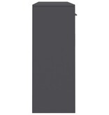 VidaXL Dressoir 110x30x75 cm bewerkt hout grijs