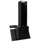 VidaXL Wandafzuigkap 60 cm staal en gehard glas zwart