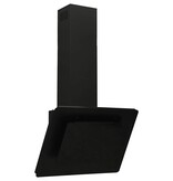 VidaXL Wandafzuigkap 60 cm roestvrij staal en gehard glas zwart