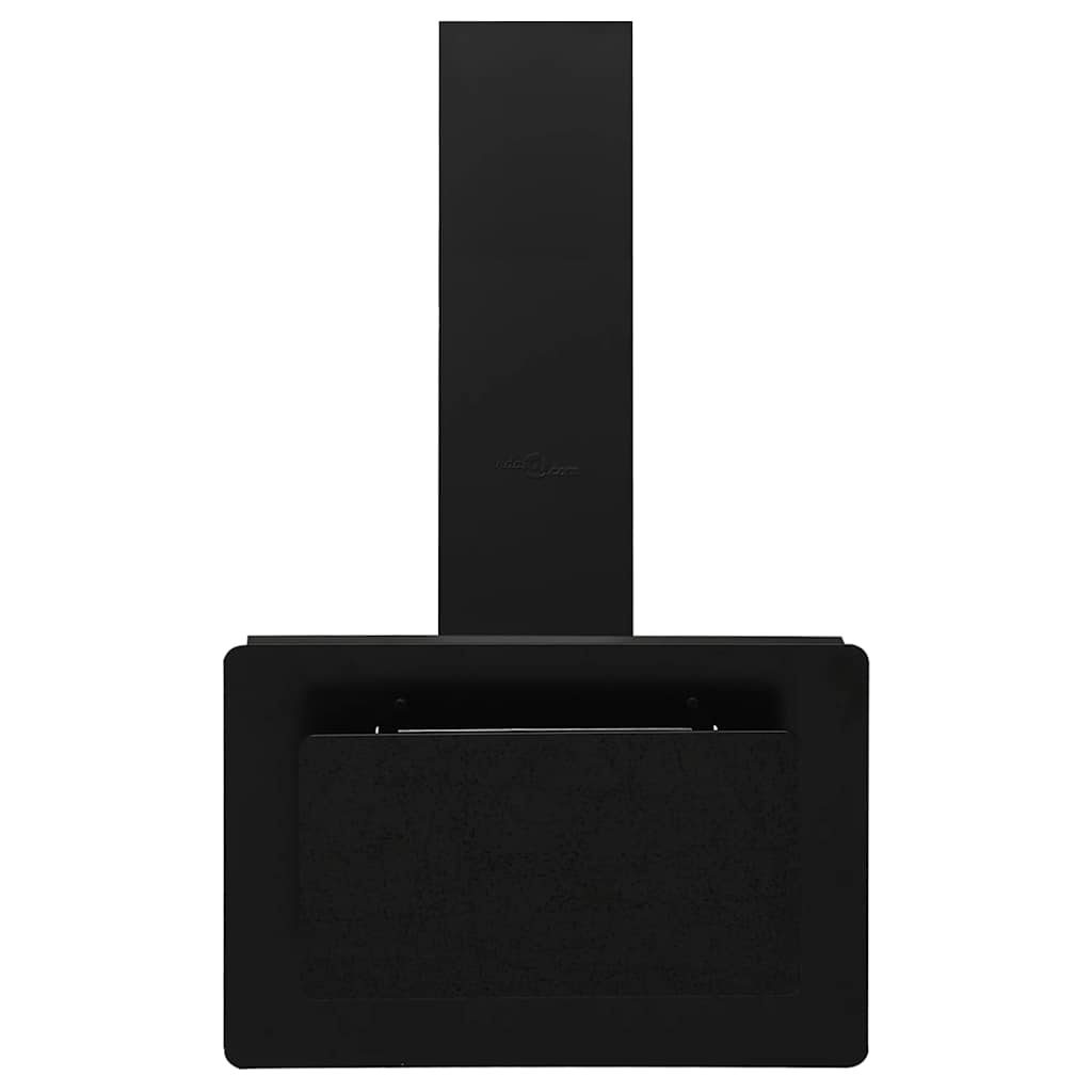 VidaXL Wandafzuigkap 60 cm roestvrij staal en gehard glas zwart