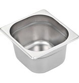 VidaXL Gastronormbakken 12 st GN 1/6 100 mm roestvrij staal