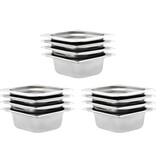 VidaXL Gastronormbakken 12 st GN 1/6 65 mm roestvrij staal