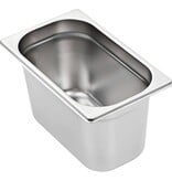 VidaXL Gastronormbakken 4 st GN 1/4 150 mm roestvrij staal