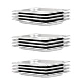 VidaXL Gastronormbakken 12 st GN 1/4 20 mm roestvrij staal