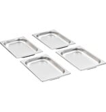 VidaXL Gastronormbakken 12 st GN 1/4 20 mm roestvrij staal