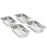 VidaXL Gastronormbakken 8 st GN 1/3 65 mm roestvrij staal